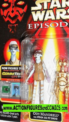 star wars action figures ODY MANDRELL pod racer episode I 1999 moc