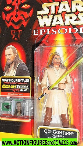 star wars action figures QUI GON JINN jedi duel episode I 1999 moc
