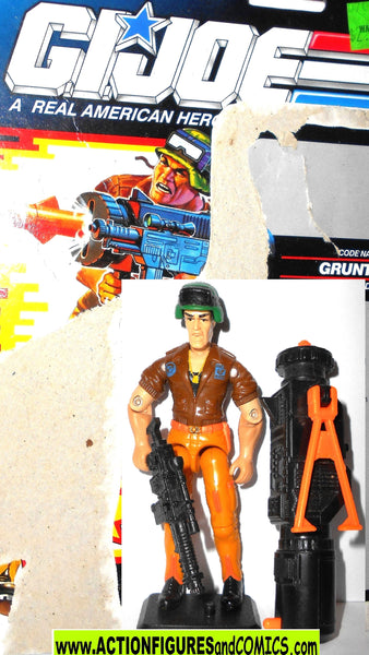 Gi joe GRUNT 1991 v2 vintage gijoe Complete FULL CARD