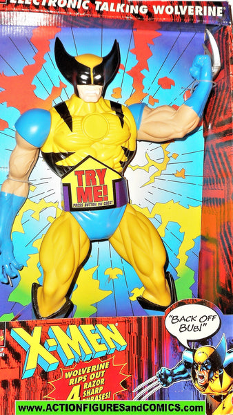 ToyBiz ウルヴァリン トーキング X-MEN 箱付 X-men X-force Toy Biz WOLVERINE electronic 15 INCH marvel universe