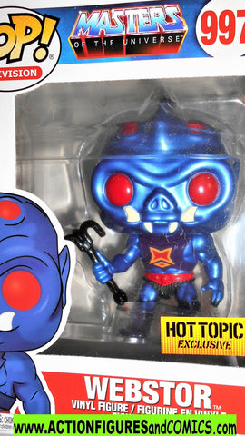 Funko Pop WEBSTOR metallic Masters of the universe 997 he-man moc mib