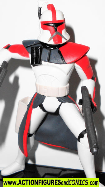 star wars action figures ARC TROOPER 2005 red clone trooper