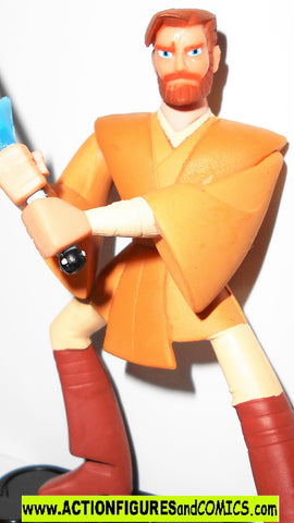 Star wars action figures OBI WAN KENOBI 2005 Walmart clone wars dvd
