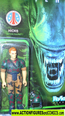 Alien movie HICKS aliens ReAction figures super 7 horror moc