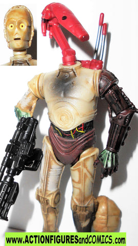 star wars action figures C-3PO battle droid head 17 30th anniversary