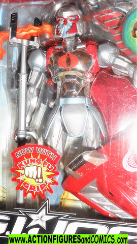 Gi joe COBRA COMMANDER windfire sigma 6 six 8 inch hasbro moc mib