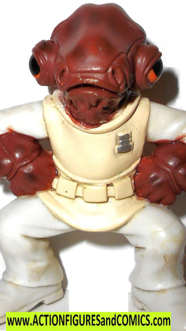 STAR WARS galactic heroes ADMIRAL ACKBAR complete hasbro