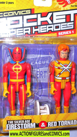 dc direct FIRESTORM RED TORNADO 2003 pocket heroes moc