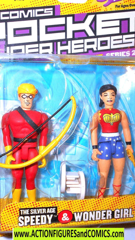 dc direct SPEEDY & WONDER GIRL 2003 pocket heroes woman moc