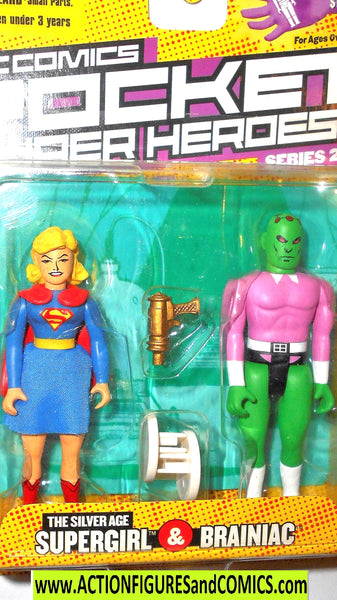 dc direct SUPERGIRL vs BRAINIAC 2003 superman pocket heroes moc