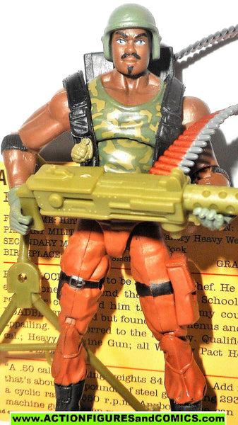 gi joe ROADBLOCK 2007 v16 25th anniversary complete with file card