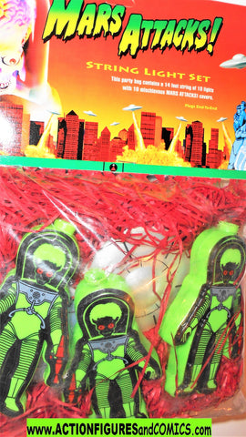 Mars Attacks STRING LIGHT SET 1996 movie Christmas ornaments moc mib