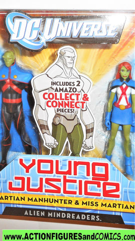 Young Justice MARTIAN MANHUNTER MISS MARTIAN 2 pack league dc universe moc mib