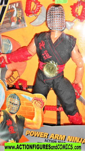 Action man POWER ARM NINJA 12 inch gi joe 1996 kenner cobra slice moc mib