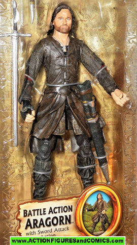 Lord of the Rings ARAGORN Battle Action strider toy biz hobbit lotr moc