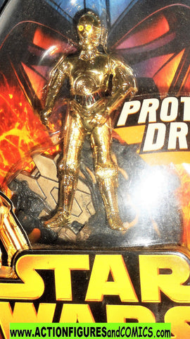 star wars action figures C-3PO 18 2005 moc droid rots movie