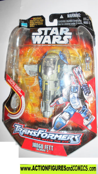 Transformers Star Wars JANGO FETT slave 1 prisoner ship boba mib