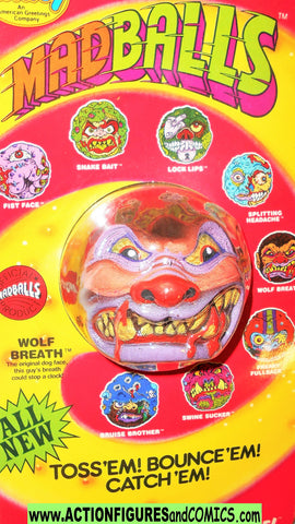 Madballs 1986 WOLF BREATH 1985 amtoy vintage sports moc