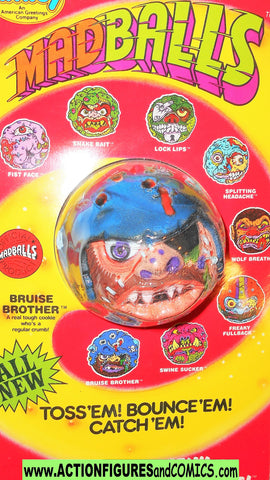 Madballs 1986 BRUISE BROTHER 1985 amtoy vintage sports moc