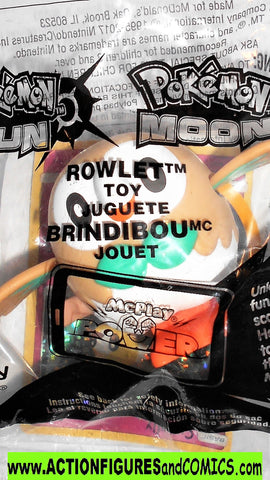 Pokemon ROWLET 2017 mcdonalds happy meal toy trading card moc mib