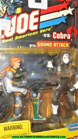 gi joe AGENT SCARLETT vs STORM SHADOW 2002 action figures moc mip mib