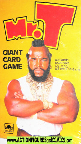 A-Team B A BARACUS MR T 1984 Giant CARD GAME still SEALED moc