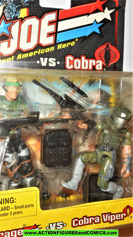 gi joe MIRAGE vs COBRA VIPER 2002 cobra gijoe v2 v7 figure moc