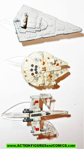 star wars micro machines VEHICLES SET I 1 X-wing millenium falcon star destroyer
