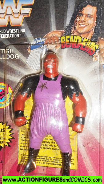 Wrestling WWF action figures MABEL 1995 bend-ems ERROR CARD