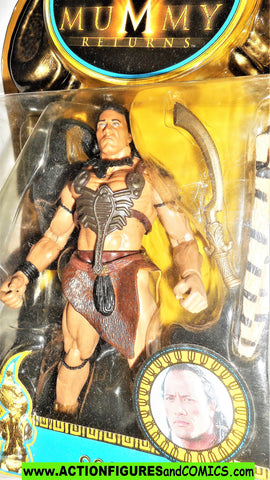 Mummy Returns SCORPION KING 2001 dwayne the Rock Johnson wwf wwe moc