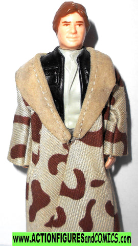 star wars action figures HAN SOLO 1984 endor Trench coat kenner