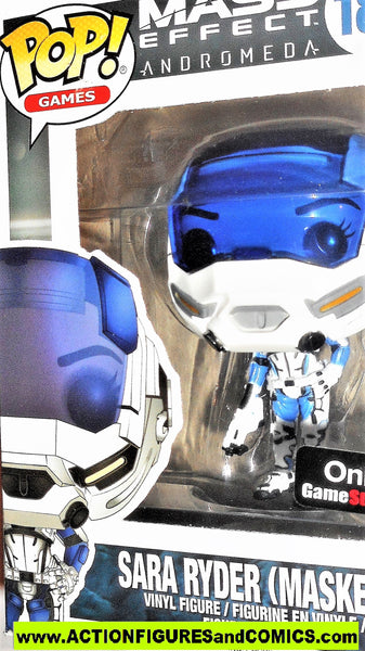 Funko Pop Mass Effect SARA RYDER masked 186 gamestop vinyl moc