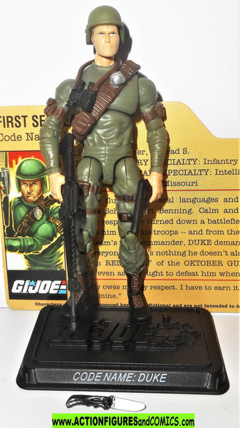 gi joe DUKE 2008 v27 25th anniversary complete green army
