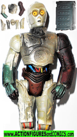 star wars action figures C-3PO removable panels 2002 saga aotc