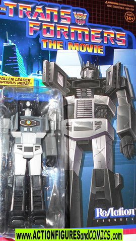 Transformers Reaction OPTIMUS PRIME the movie death black grey moc