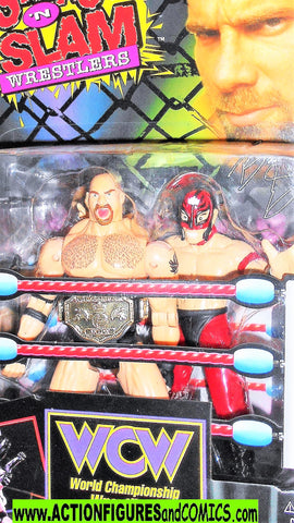 Wrestling action figures GOLDBERG smash n slam 1999 toybiz mysterio moc