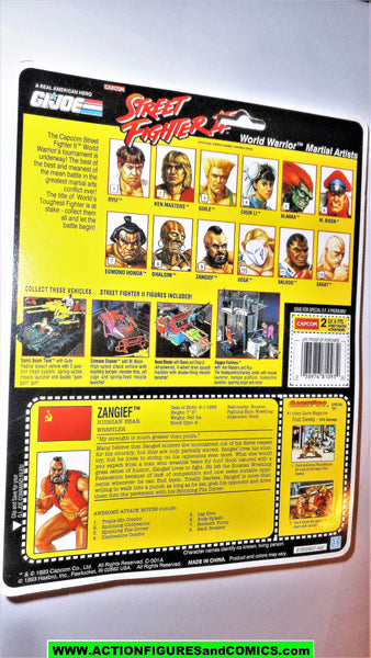 gi joe Street Fighter II ZANGIEF 1993 capcom 2 gijoe action figure