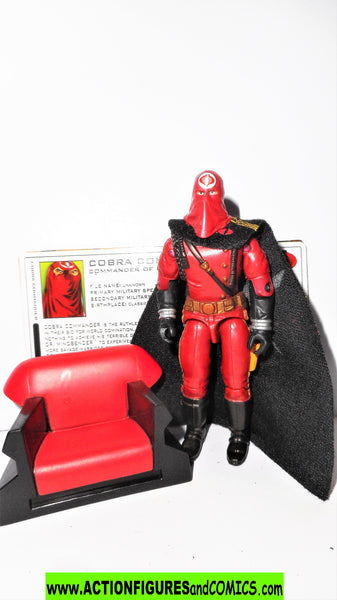 gi joe COBRA COMMANDER 2004 v21 crimson red throne imperial
