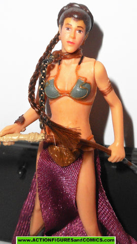 star wars action figures PRINCESS LEIA jabba sail barge prisoner 33  slave 2004 otc