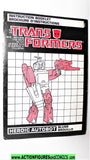 Transformers BLURR Targetmaster 1987 instruction booklet vintage bi-lingual g1 1