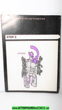 Transformers BOMBSHELL 1985 instructions booklet vintage g1 1