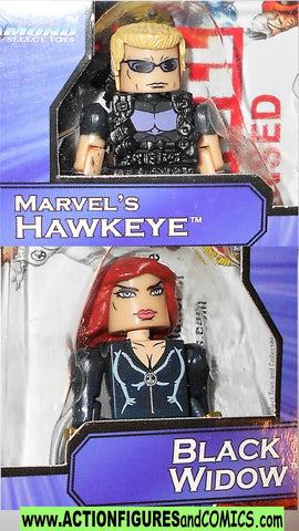 minimates HAWKEYE BLACK WIDOW marvel mini mates moc mib