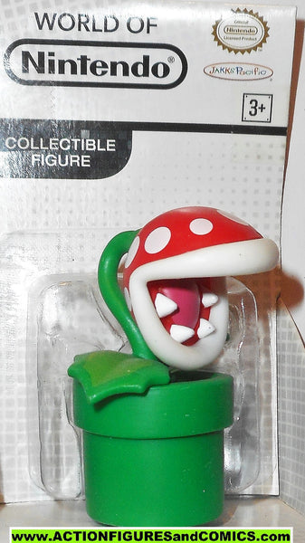 World of Nintendo PIRANHA PLANT green red VARIANT logo jakks