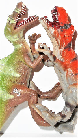 Jurassic Park SPINOSAURUS vs TYRANNOSAURUS REX dino battlers World hasbro