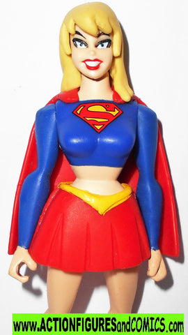 justice league unlimited SUPERGIRL blue shirt red skirt