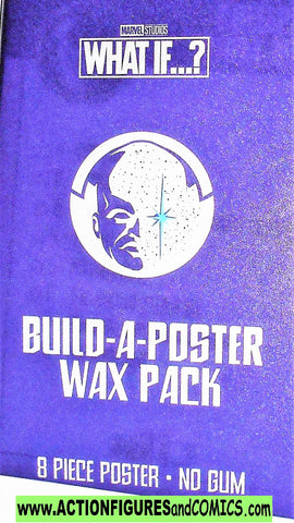 Marvel WHAT IF...? Build a poster wax pack 2021 Lootcrate moc mip