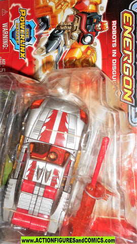 transformers energon HOT SHOT 2004 silver red repaint moc