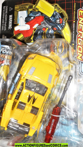 transformers energon HOT SHOT 2003 yellow original hotshot rod moc