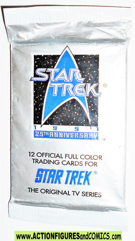 Star Trek 25th anniversary 1991 TRADING CARD WAX PACK sealed moc