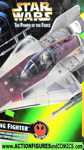 star wars action figures A-WING power of the force moc mib